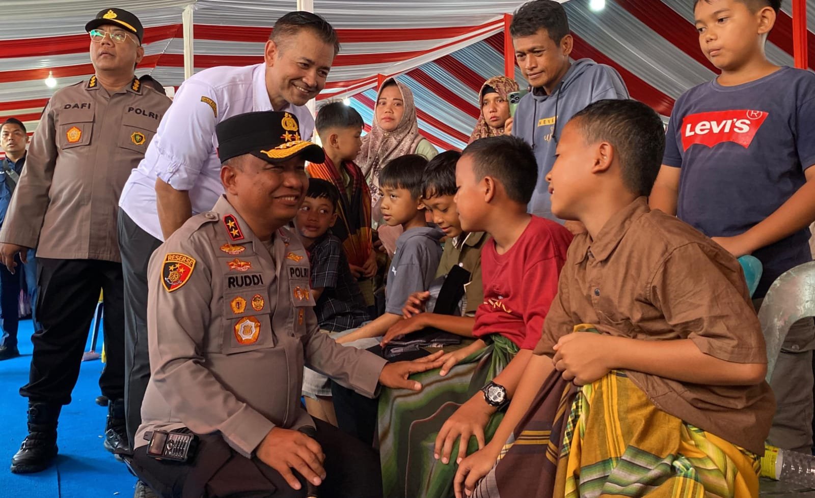 Kids Corner Bhayangkari Peduli Hibur Anak-anak di Aceh Tamiang