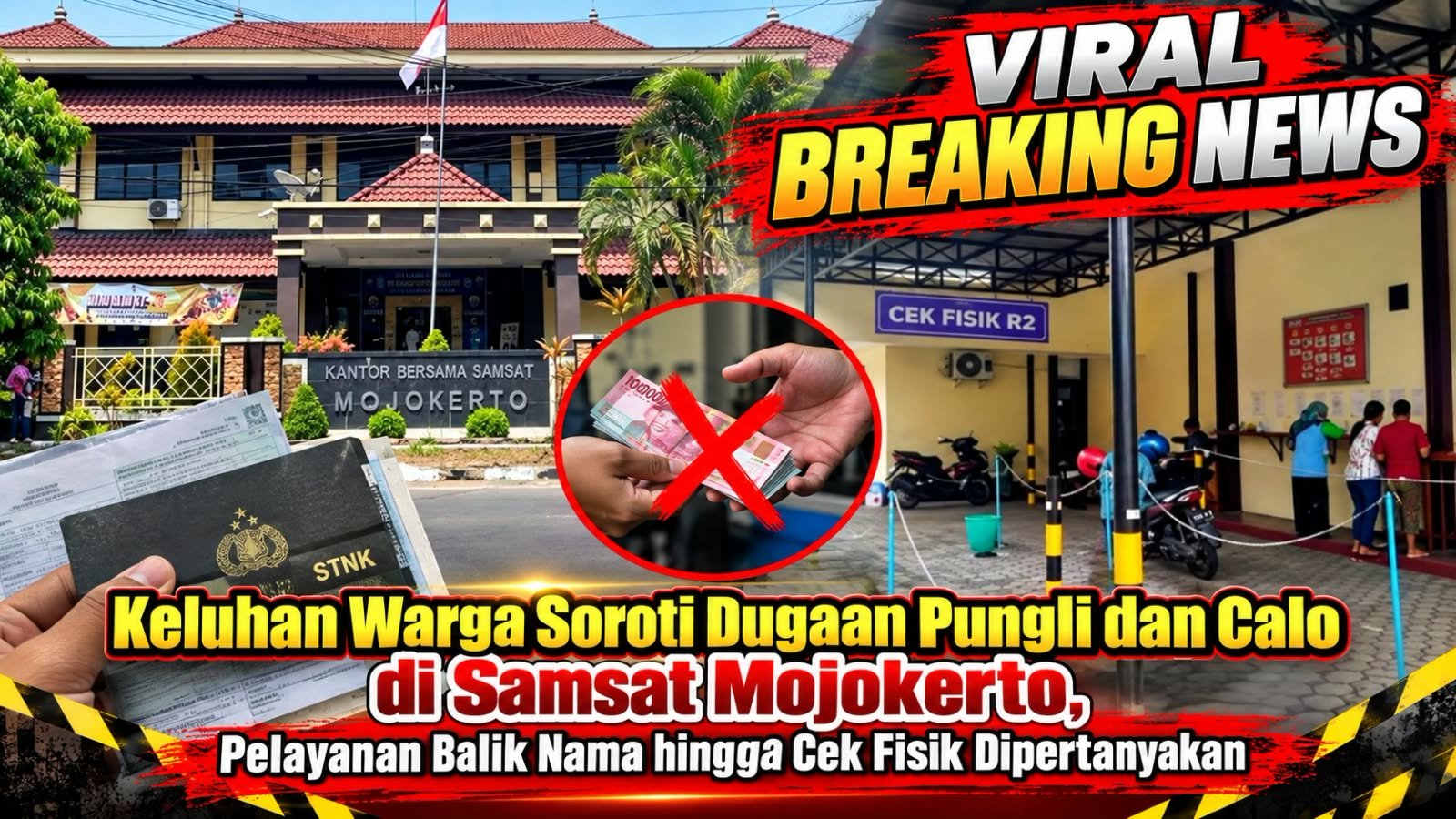Keluhan Warga Soroti Dugaan Pungli dan Calo di Samsat Mojokerto, Pelayanan Balik Nama hingga Cek Fisik Dipertanyakan